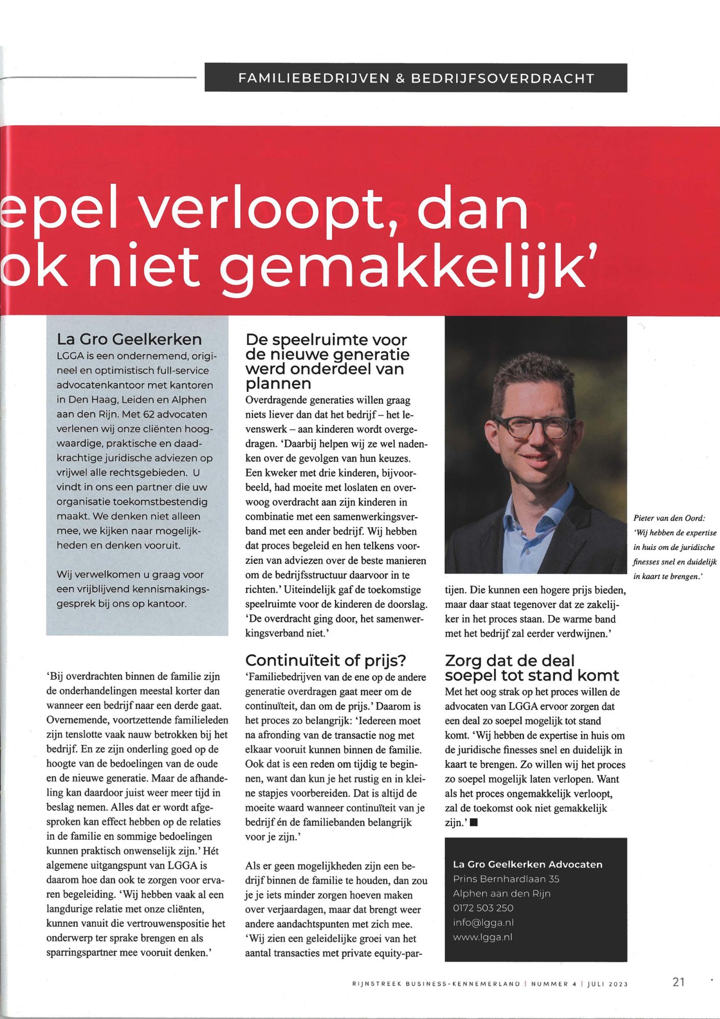 Pieter van Deurzen in de Business 3